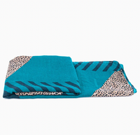 Ruby 67 Jodi Blue Animal Stripe Scarf