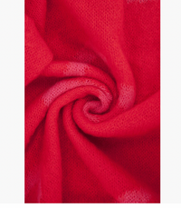 Ruby 67 Zuri Red/Pink Sketched Heart Print Knitted Scarf