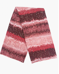 Ruby 67 Tierney Red Ombre Stripe Scarf