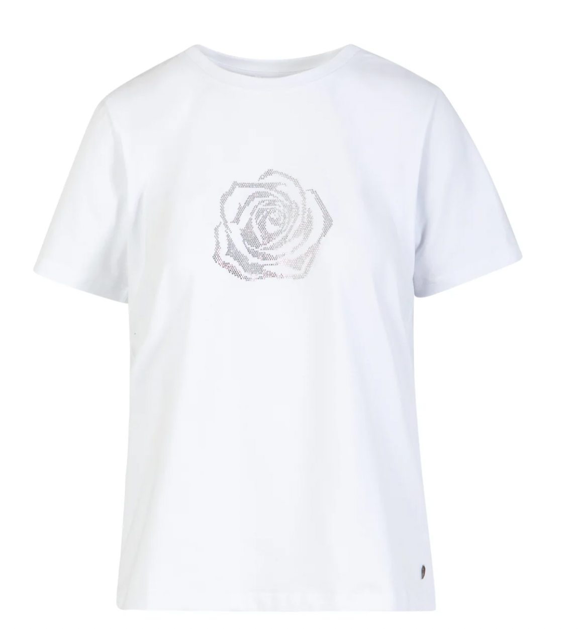 Coster Copenhagen White T-Shirt with Rhinestones
