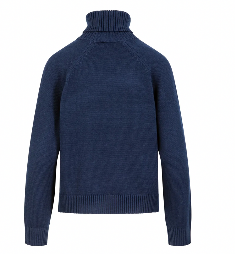 Coster Copenhagen Eclipse Navy Blue Cowl Neck Knit