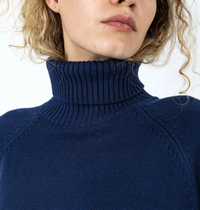 Coster Copenhagen Eclipse Navy Blue Cowl Neck Knit
