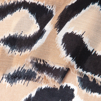 Ruby 67 Laura Neutral Leopard Scarf