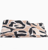 Ruby 67 Laura Neutral Leopard Scarf