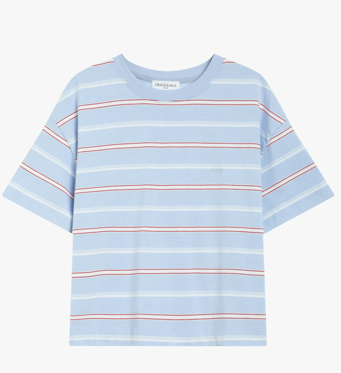 Grace & Mila Welson Blue Striped T-Shirt