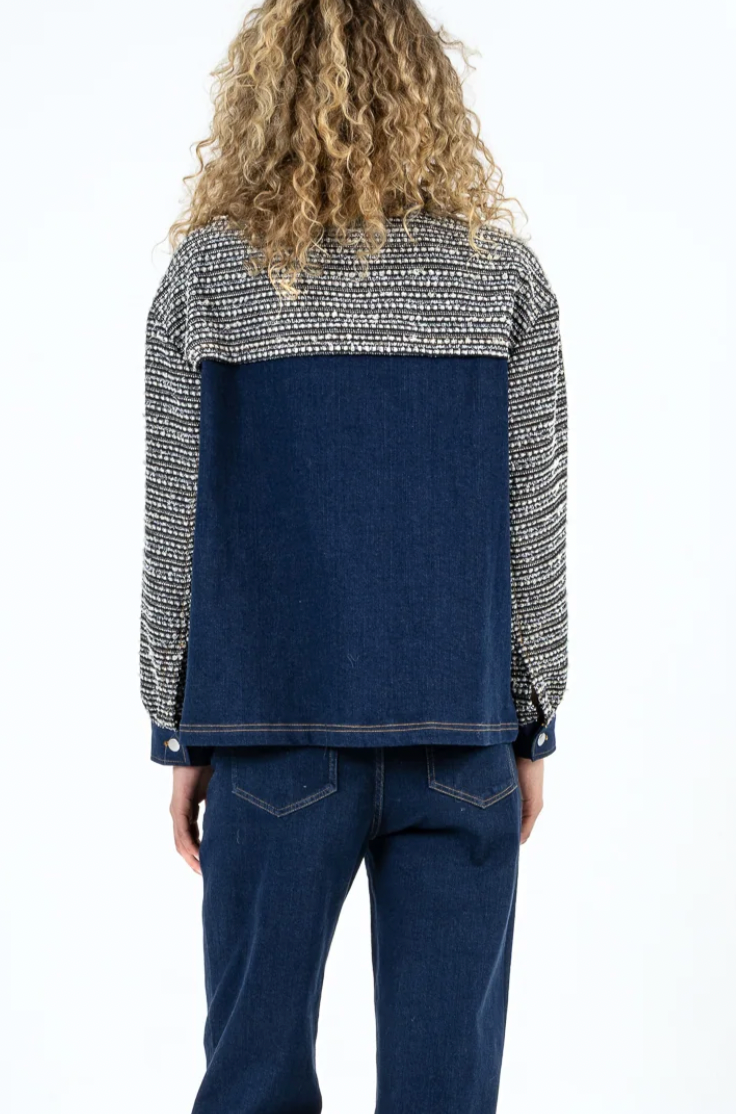 Coster Copenhagen Denim Boucle Tweed Jacket