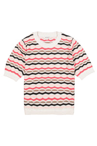 Garcia Soft Taupe/Pink Printed Knit, N260241